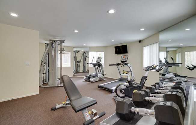Free Weights and Cardio Equipment at Park Merridy, Northridge, California