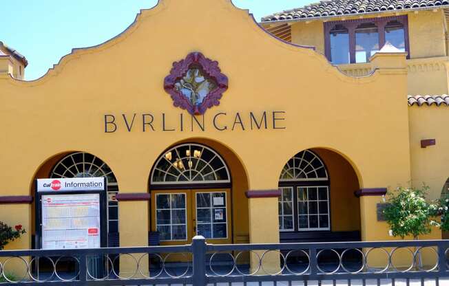 burlingame cal train station at Bayswater Apartments, Burlingame, CA