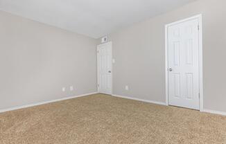 a close up of a door