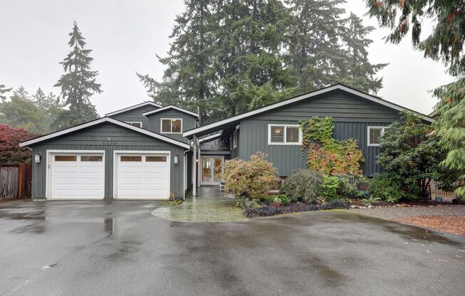 Mercer Island: 5-Bed, 4-Bath Home with Water Views, Large Yard, Updated Kitchen, Private Primary Suite