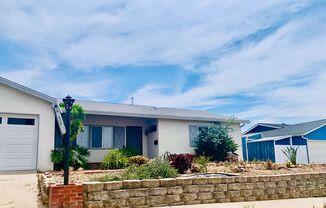 3 bedroom, 2 bath single story home in Santee