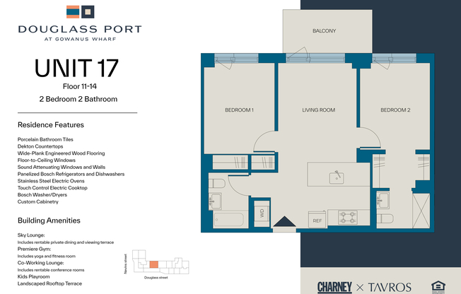 2 beds, 2 baths, $6,800, Unit 1317
