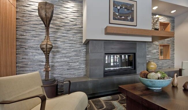 Seating area in clubhouse