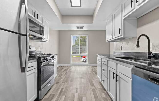 Fully Equipped Kitchen at Bayville Apartments, Virginia Beach, VA