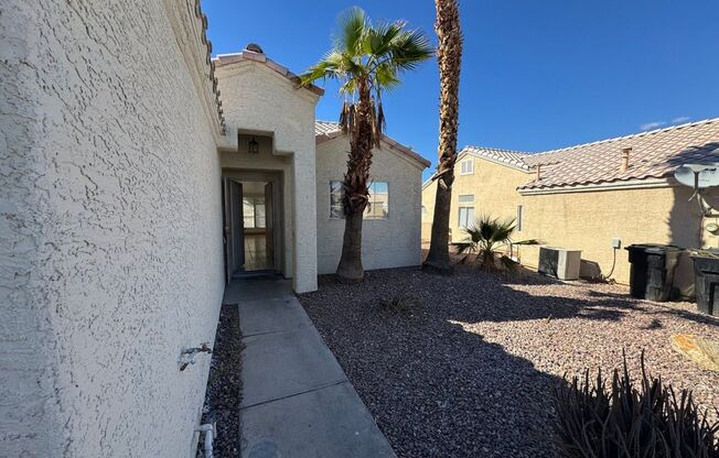 Single Story 3 bedroom with Fresh Paint & New Flooring + Blinds Inside! Owner pays HOA dues. All appliances too!