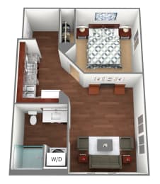 1 bed, 1 bath, 479 sqft, $1,417