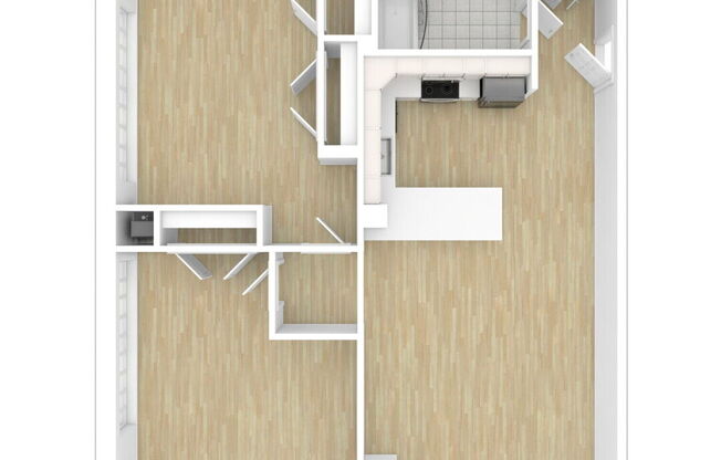 2 beds, 1 bath, 1,063 sqft, $1,857
