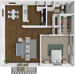 1 bed, 1 bath, 688 sqft, $935