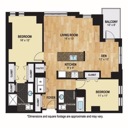 2 beds, 2 baths, 1,267 sqft, $2,235