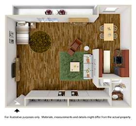 Studio, 1 bath, 662 sqft, $2,242
