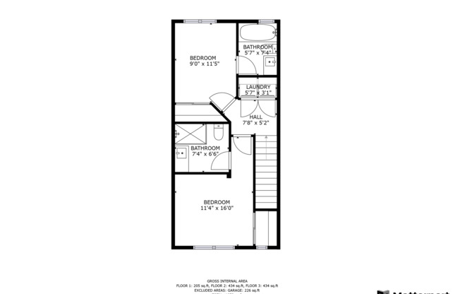 2 beds, 2.5 baths, 1,146 sqft, $2,995, Unit 7828-102