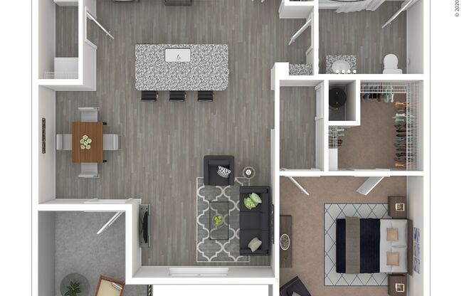 1 bed, 1 bath, 812 sqft, $1,615