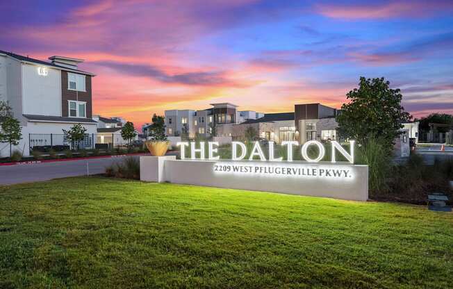 The Dalton apartment complex is located at 2299 West Plugerville Pkwy.