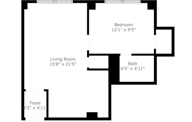 1 bed, 1 bath, 475 sqft, $950, Unit 303