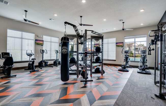 Large Weight Equipment at the Fitness Center