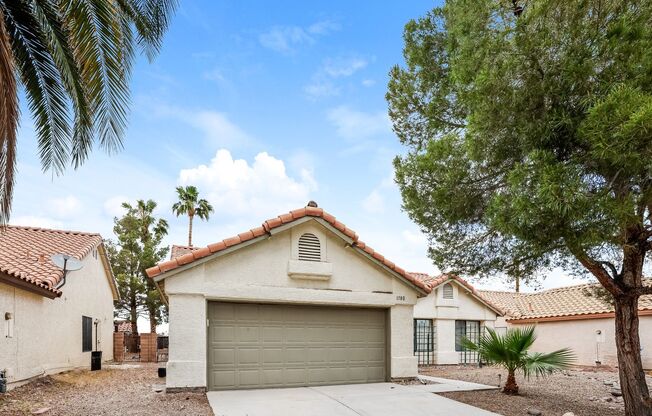 One Story 3 Bed / 2 Bath Single Family Home with Fenced Yard in Las Vegas