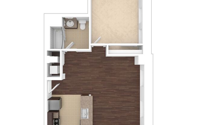 1 bed, 1 bath, 648 sqft, $2,315, Unit M-0105