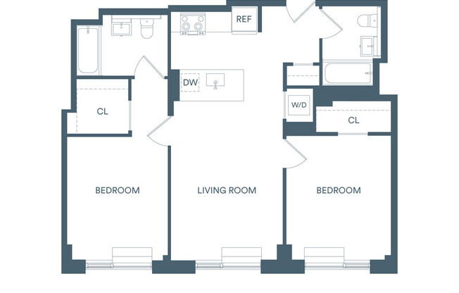 2 beds, 2 baths, $4,200, Unit 909N