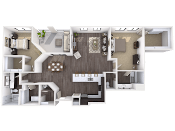 2 beds, 2 baths, 1,488 sqft, $3,290