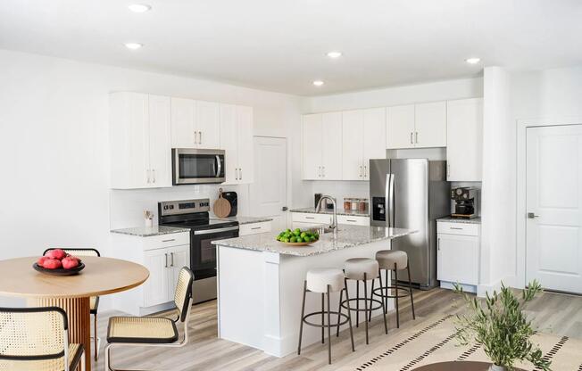 Cook in style with gourmet kitchens and stunning granite countertops.
