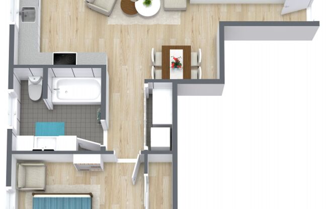 1 bed, 1 bath, 610 sqft, $2,495, Unit 108