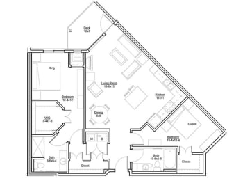 2 beds, 2 baths, 1,190 sqft, $1,613