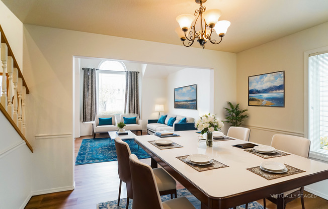 *First Full Month Rent Free with a 17 Month Lease* This Great 4 Bedroom Home Sits On A Quarter Acre Beautifully Manicured Lot with Landscaping included Is A Must See!