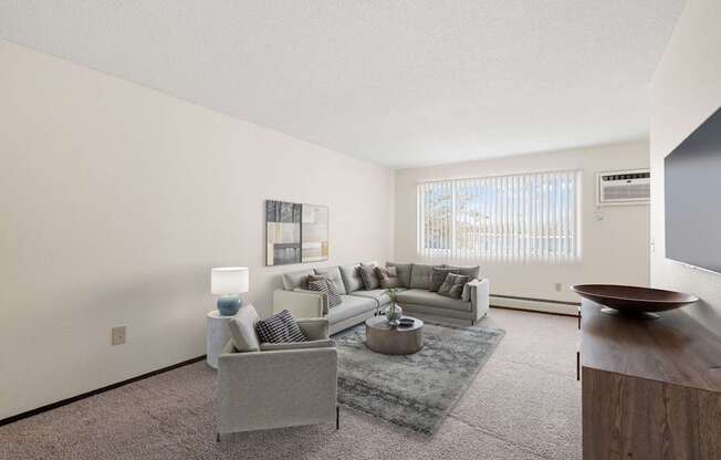 Living Room with Abundant Natural Lighting