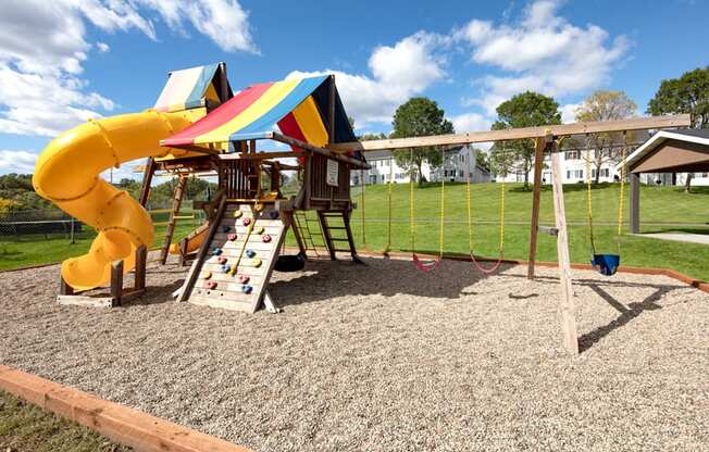 children's outdoor playground on a sunny day