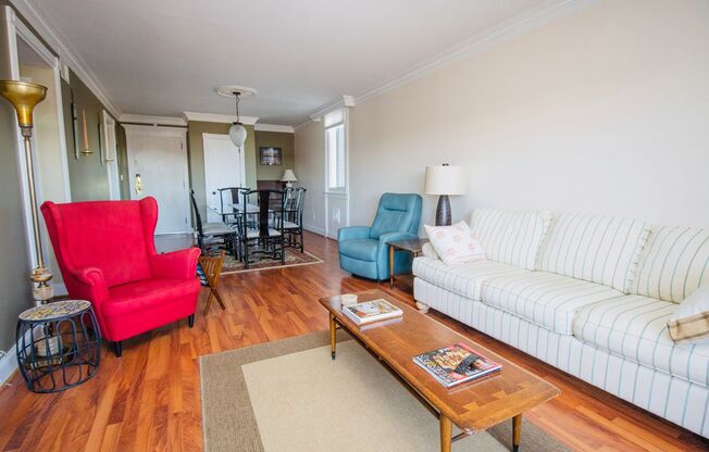 Fully Furnished 2 Bedroom, 2 Bath with Office Space at The Hermitage - Available NOW!