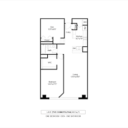 1 bed, 1 bath, 983 sqft, $1,774
