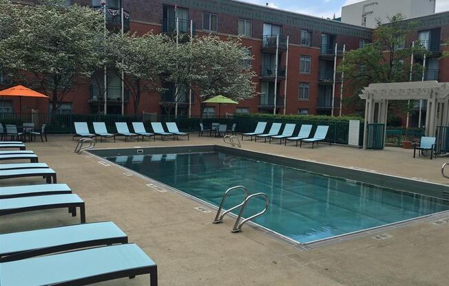 Relaxing Pool Area With Sundeck at Gramercy on Garfield, Cincinnati