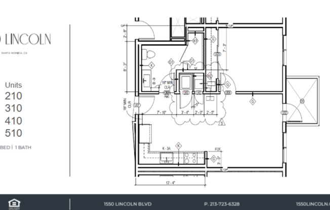 1 bed, 1 bath, 605 sqft, $4,150, Unit 410