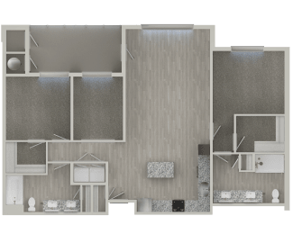 2 beds, 2 baths, 1,337 sqft, $2,389