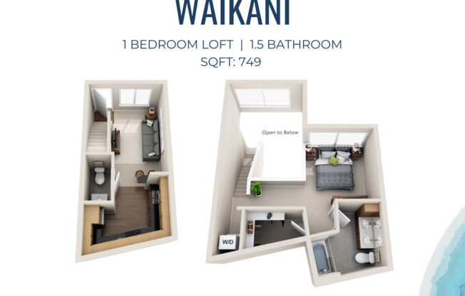 1 bed, 1.5 baths, 749 sqft, $1,995, Unit B037