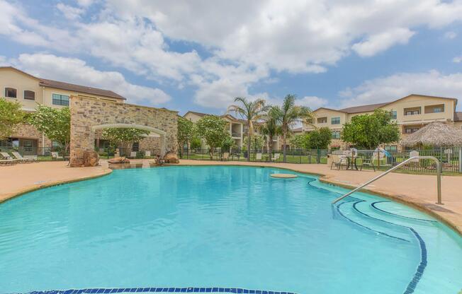 a large pool of water