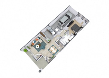 1 bed, 1 bath, 719 sqft, $1,326