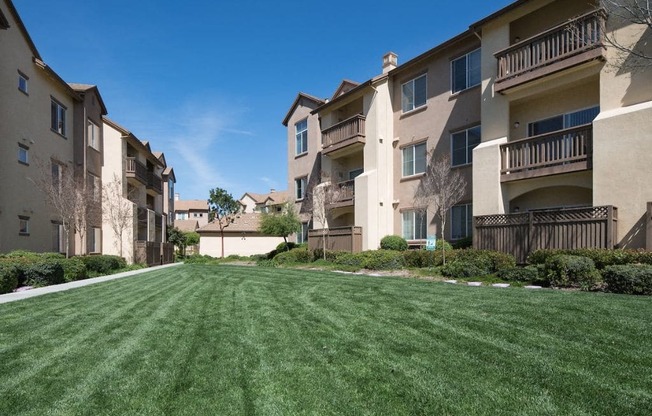 our apartments offer a spacious yard for residents to enjoy  at Seville at Gale Ranch, California