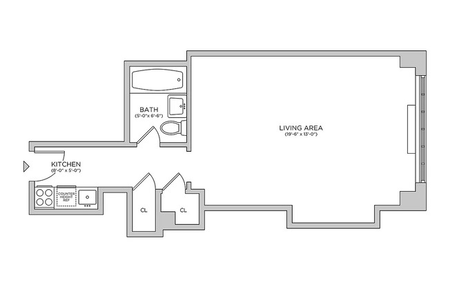 Studio, 1 bath, $3,025, Unit 612