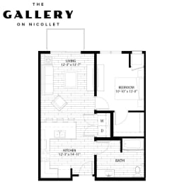1 bed, 1 bath, 728 sqft, $1,416