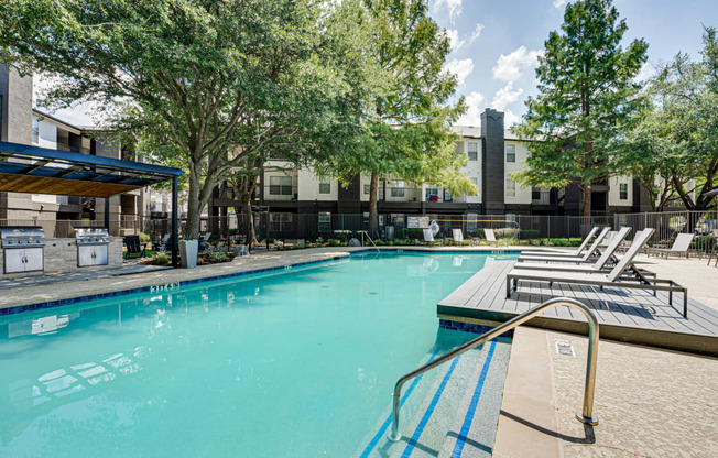 Extensive Resort Inspired Pool Deck at Knox Allen Station, Allen, TX