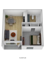 Studio, 1 bath, 456 sqft, $1,145