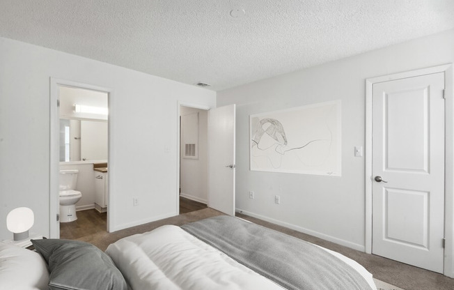 Model primary bedroom