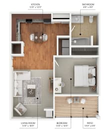 1 bed, 1 bath, 767 sqft, $1,025