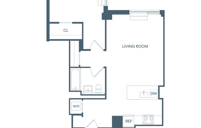 1 bed, 1 bath, $3,315, Unit 800S