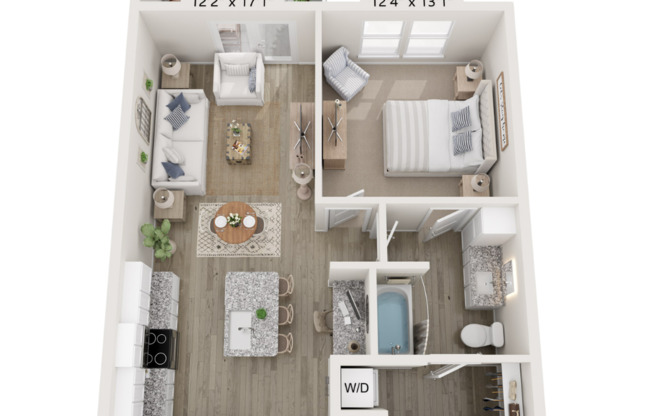 1 bed, 1 bath, 723 sqft, $1,895