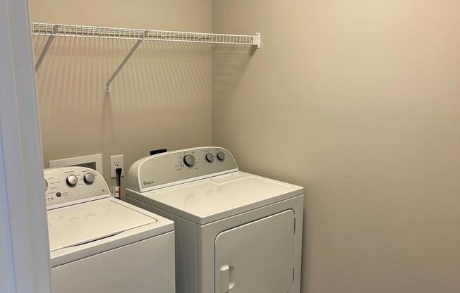 washing machine and dryer in each apartment at Flats on 4th Apartments in Birmingham, AL
