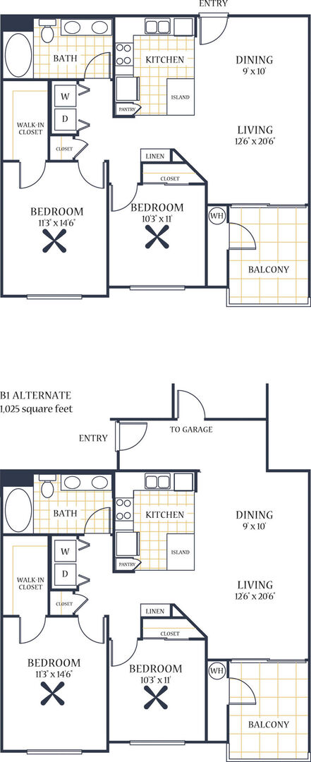 2 beds, 1 bath, 939 sqft, $2,880