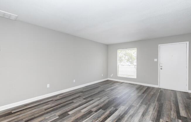 a room with a wooden floor