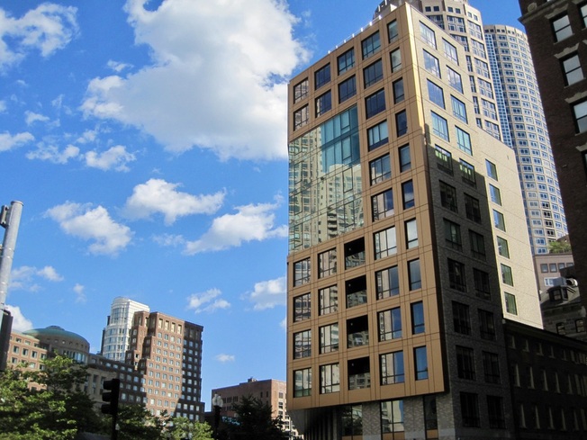 High Rises off Atlantic Avenue in Downtown Boston